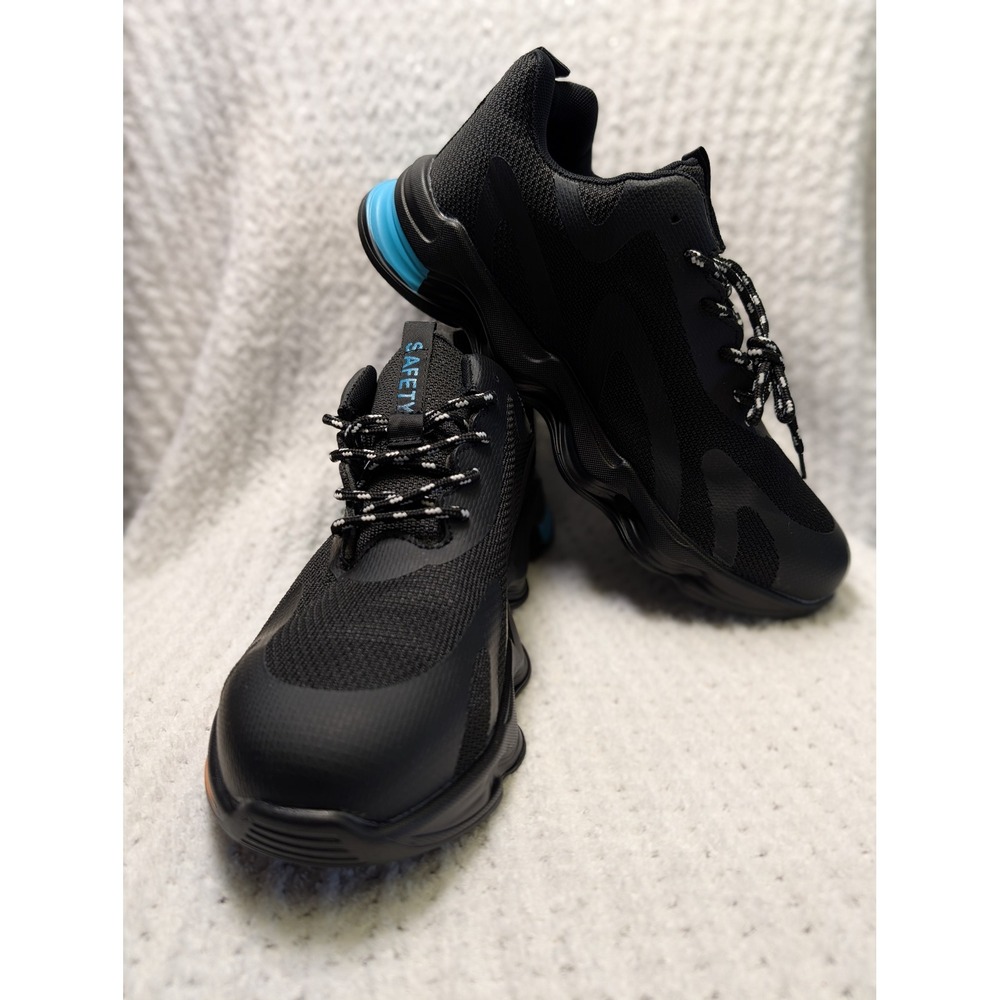 Safety Steel Toe Work Shoes Black Mesh Athletic Sneakers Size 46 Steel Toe